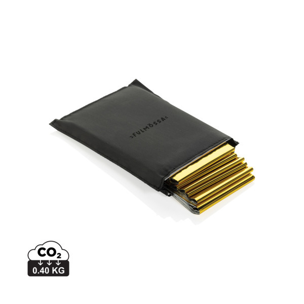 Solra nödfilt i RCS-återvunnen RPET-ficka